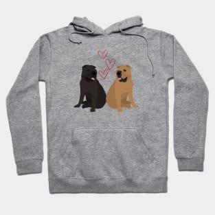 Shar Pei in Love for Chinese Fighting Dog Owners Hoodie